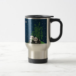 Star Night Panda Travel Mug