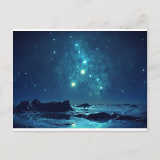 star night postercard postcard