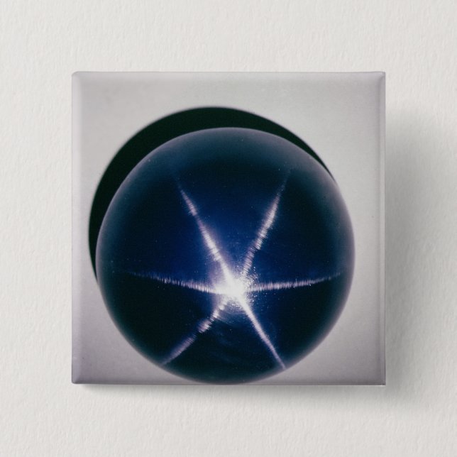 Star of Asia 2 Inch Square Button (Front)