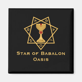 Star of Babalon Gold Logo Magnet