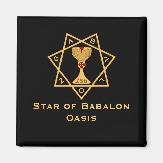 Star of Babalon Gold Logo Magnet (Devant)