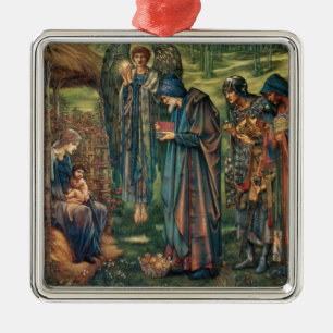 Star of Bethlehem (by Edward Burne-Jones) Ceramic  Metal Ornament