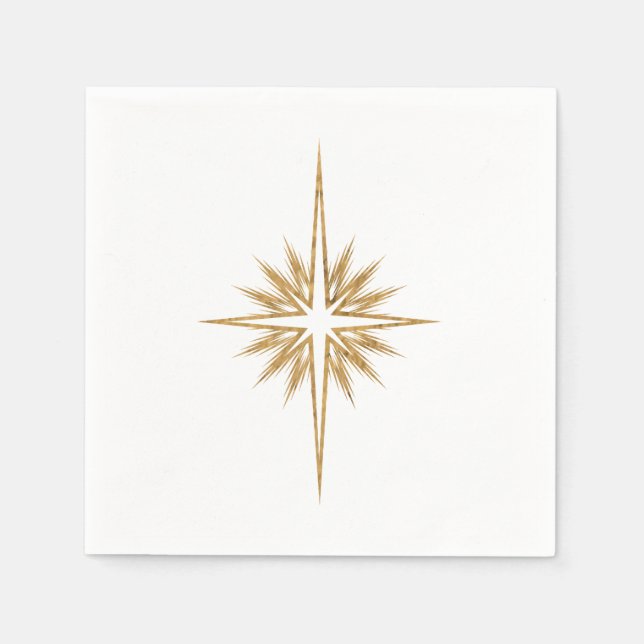 STAR OF BETHLEHEM Christmas Party Napkin (Front)
