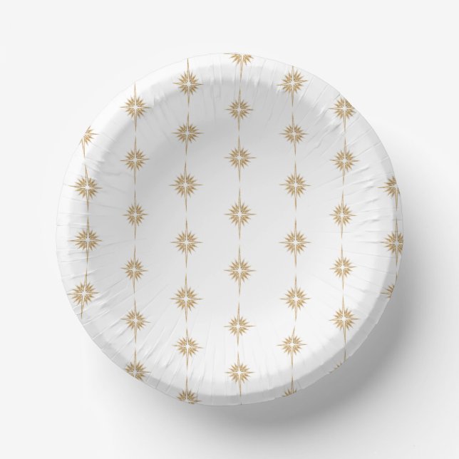 STAR OF BETHLEHEM Christmas Party  Paper Plate (Front)