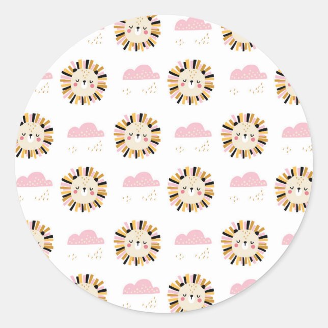Star Of Bethlehem Flower Classic Round Sticker (Front)