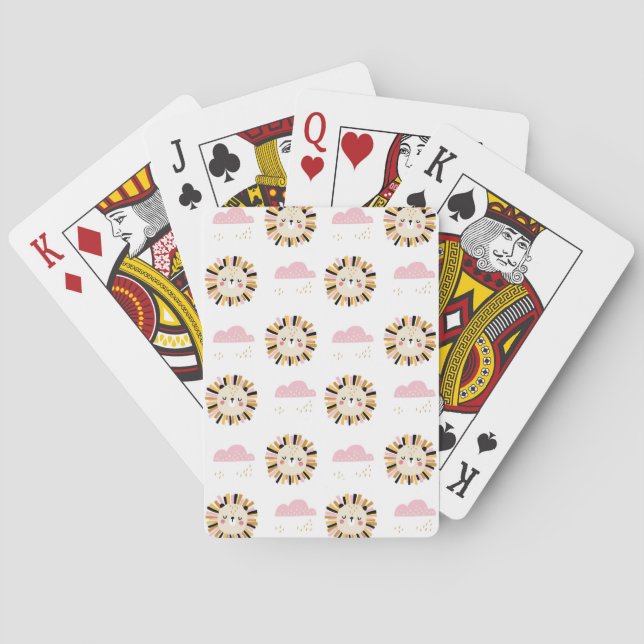 Star Of Bethlehem Flower Playing Cards (Back)