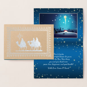 Star of Bethlehem Luxe Véritable Foil Cartes de No
