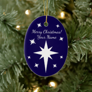 Star of Bethlehem personalized Christmas ornament