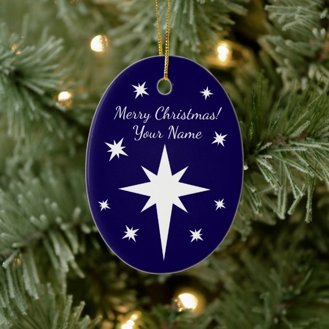 Star of Bethlehem personalized Christmas ornament (Tree)