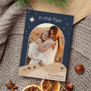 Star of Bethlehem Photo Foil Holiday Card