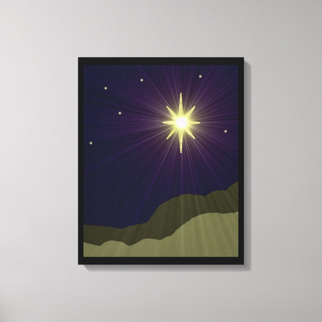 Star of Bethlehem Wrapped Canvas (Front)