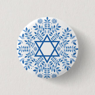 star of david 1 inch round button