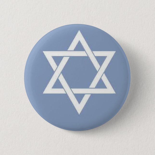 Star of David 2 Inch Round Button (Front)