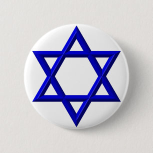 Star of David 2 Inch Round Button