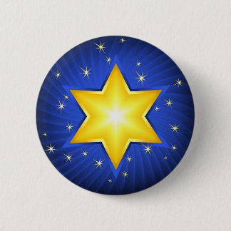 Star of David 2 Inch Round Button