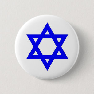 STAR OF DAVID 2 INCH ROUND BUTTON