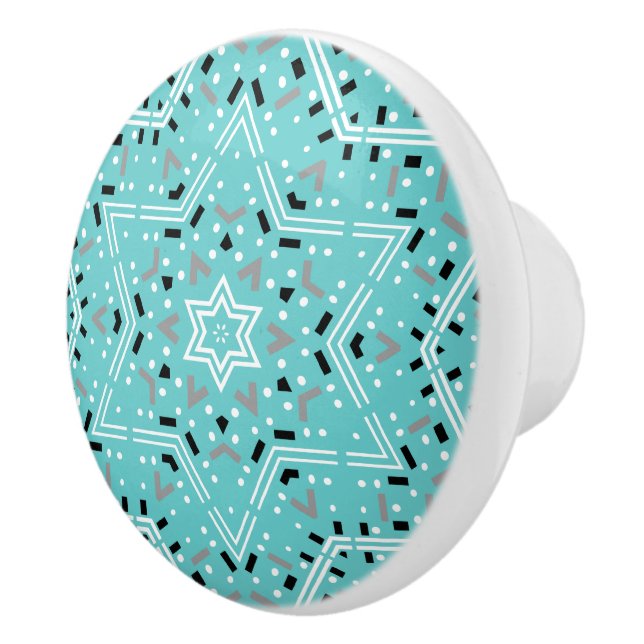 Star of David | Abstract Decorative Drawer Cabinet Ceramic Knob (Right)