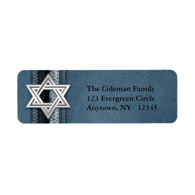 Star of David Address Label (Front)