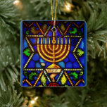 STAR OF DAVID AND MENORAH HOLIDAY ORNAMENT<br><div class="desc">PHOTO</div>