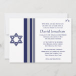 Star of David Bar Mitzvah Invitation<br><div class="desc">Simple Star if David for a Bar Mitzvah. Available in various colours.  



  


com</div>