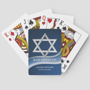 Star of David Bar Mitzvah Playing Cards