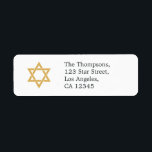 Star of David Bat Mitzvah<br><div class="desc">Bat Mitzvah celebration address labels designed to be quickly and easily customized to your specifics.</div>