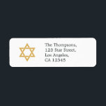 Star of David Bat Mitzvah<br><div class="desc">Bat Mitzvah celebration address labels designed to be quickly and easily customized to your specifics.</div>