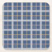 Star of David Blue Tartan