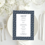 Star of David B'nai Bat Bar Mitzvah Jewish Wedding Menu<br><div class="desc">Perfect custom menu for a bar mitzvah, bat mitzvah or other Jewish celebration! Hand made art for you! FULLY CUSTOMIZABLE! Click on “Personalize” above to edit the text. Click "edit using design tool" to adjust the fonts, colours and placements and to delete the back side design if you prefer. Also...</div>