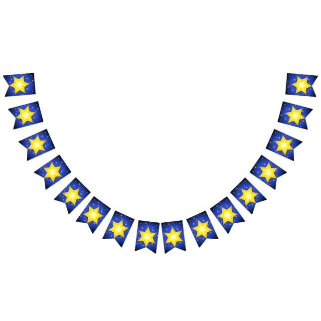 Star of David Bunting Flags (All)
