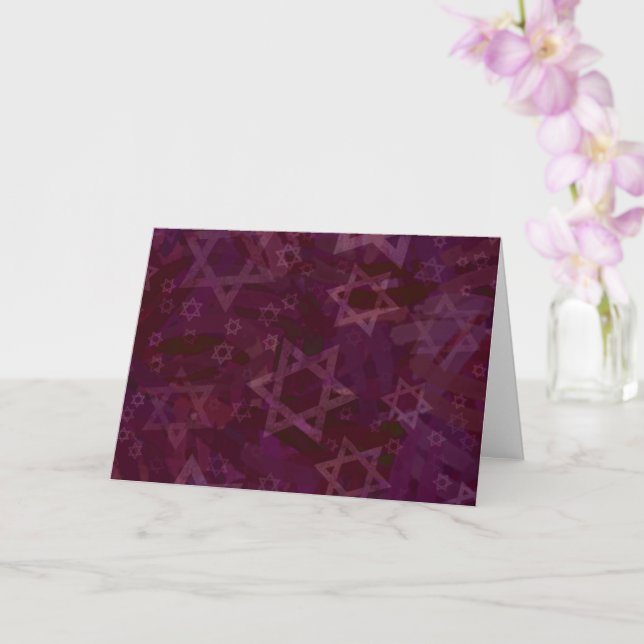 Star of David Card (Orchid)