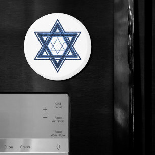 Star of David Classic Blue Modern Minimalist Magnet