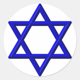 Star of David Classic Round Sticker
