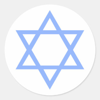 Star of David Classic Round Sticker