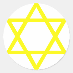 Star of David Classic Round Sticker