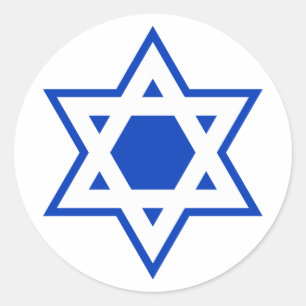 Star of David Classic Round Sticker