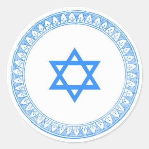Star of David Classic Round Sticker