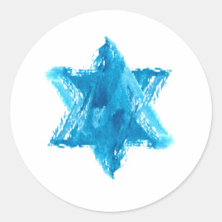 Star of David Classic Round Sticker