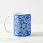 Star of David Coffee Mug<br><div class="desc">(multiple products selected)Completely Customizable - personalize with text,  background colour,  image size and placement. Makes a great gift for holidays,  Bar & Bat Mitzvahs,  Hebrew or Sunday school teacher.</div>