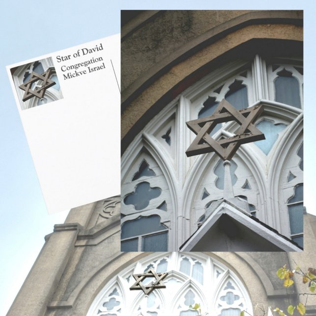 Star of David Congregation Mickve Israel Savannah Postcard (Creator Uploaded)