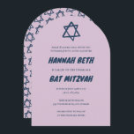 Star of David Custom B'nai Bat Bar Mitzvah Arched Invitation<br><div class="desc">Perfect card to announce a bar mitzvah, bat mitzvah or other Jewish celebration! Hand made art for you! FULLY CUSTOMIZABLE! Click on “Personalize” above to edit the text. Click "edit using design tool" to adjust the fonts, colours and placements and to delete the frame or back side design if you...</div>