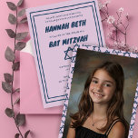 Star of David Custom Photo B'nai Bat Bar Mitzvah Invitation<br><div class="desc">Perfect card to announce a bar mitzvah, bat mitzvah or other Jewish celebration! Hand made art for you! FULLY CUSTOMIZABLE! Click on “Personalize” above to edit the text and add your own photo to the back side. Click "edit using design tool" to adjust the fonts, colours and placements and to...</div>