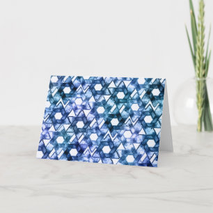 Star of David Damask Thank You Card