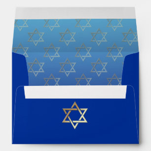 Star of David Deep Blue Envelopes