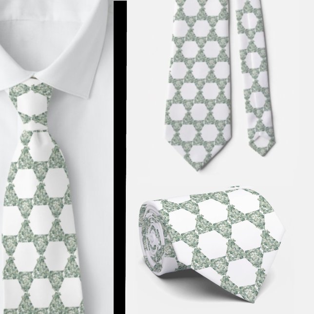 Star of David Eucalyptus Greenery Neck Tie (Creator Uploaded)