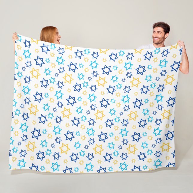 Star of David Fleece Blanket (In Situ)