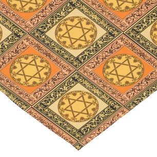 Star of David Floret Table Runner