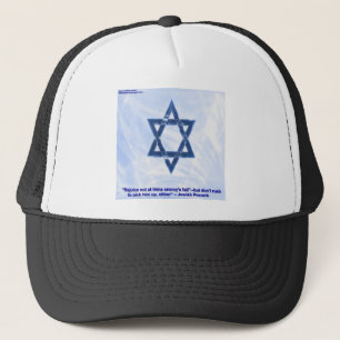 Star Of David & Funny Jewish Proverb Gifts & Cards Trucker Hat