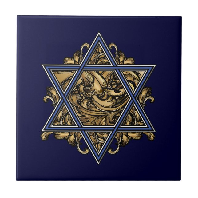Star of David Gold Tile (Front)
