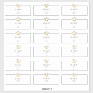 Star of David Guest Address Labels